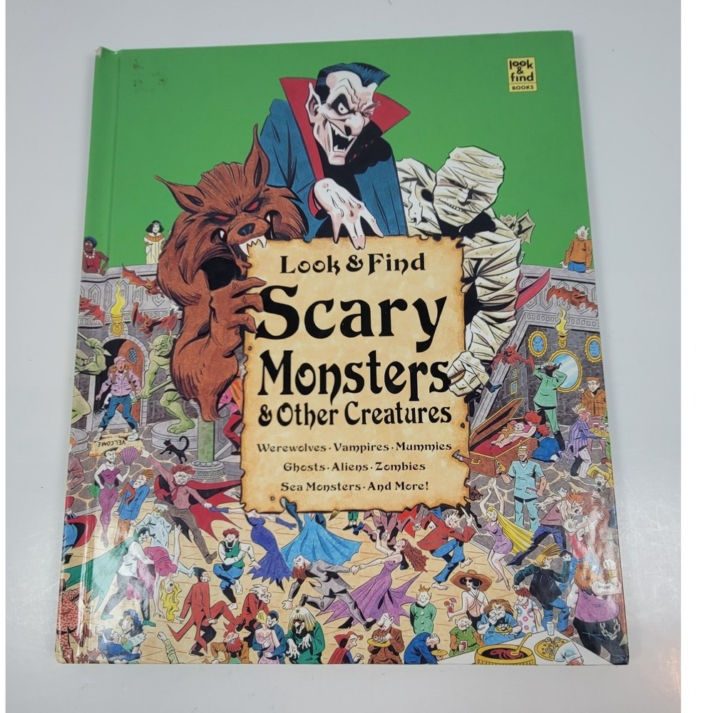 Look & Find Scary Monsters & Other Creatures Hardcover Book 1992 ISBN 1561735221